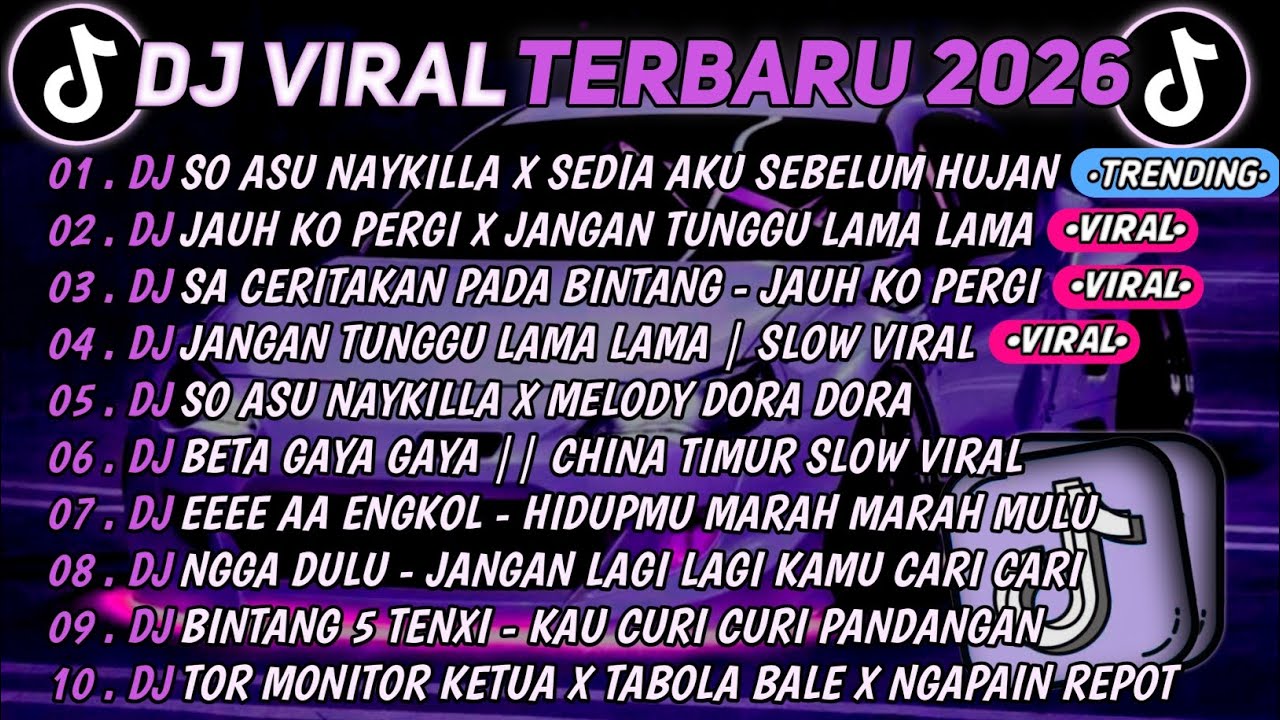 DJ TIKTOK TERBARU 2026🎵DJ SO ASU X SEDIA AKU SEBELUM HUJAN🎵DJ JANGAN TUNGGU LAMA LAMA || FULL ALBUM 