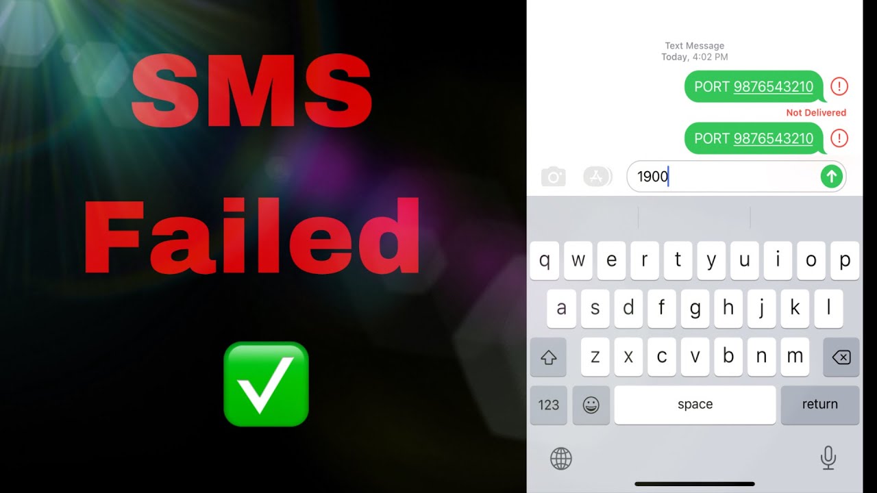 SMS Not Send Port Message Failed Vodafone idea
