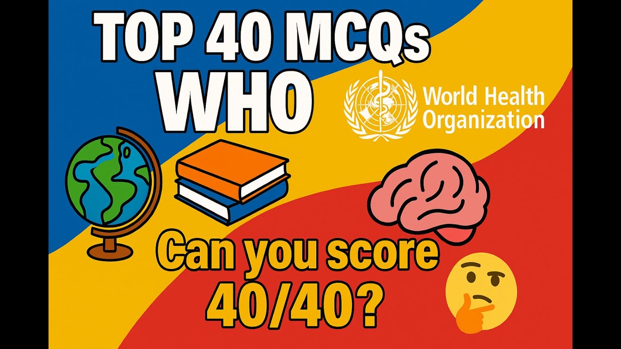 Top 40 WHO MCQ। SSC, Banking, Competitive Exams। Can You Answer All 40?। GK Matrix