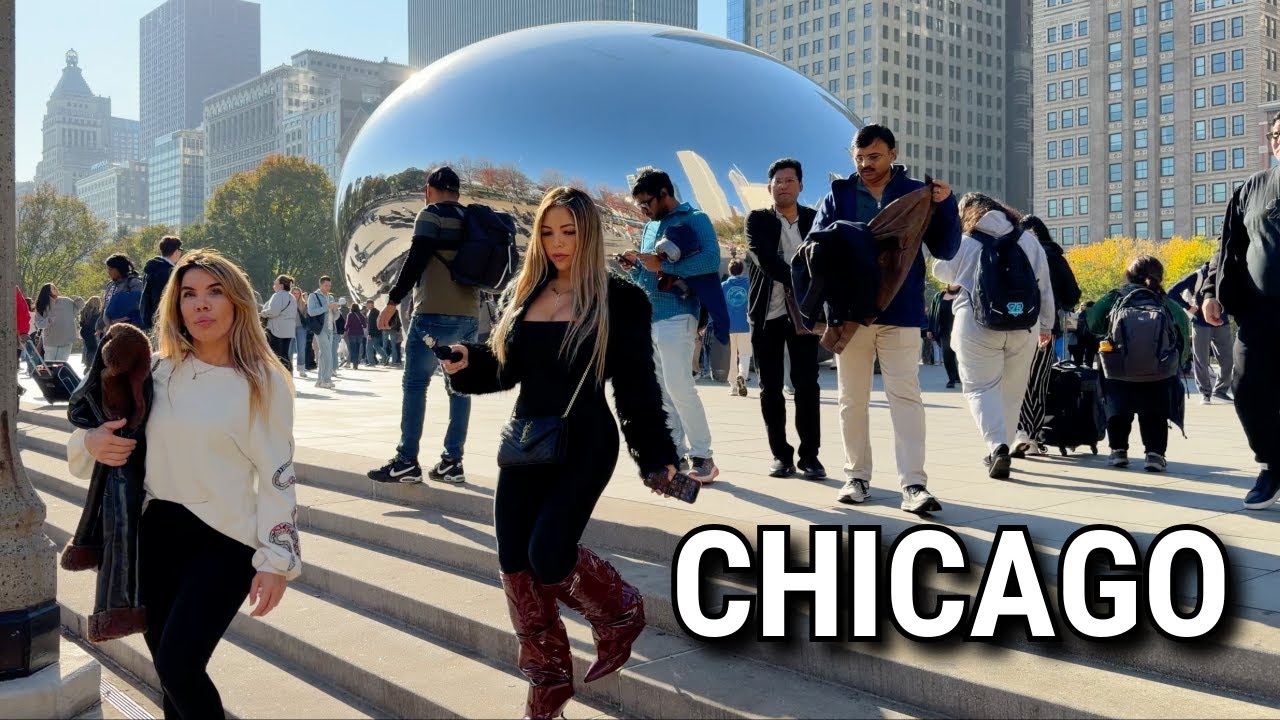 Autumn In Chicago 🍁 Downtown Walking Tour On Friday | November 14, 2025 | 4K 60fps City Sounds