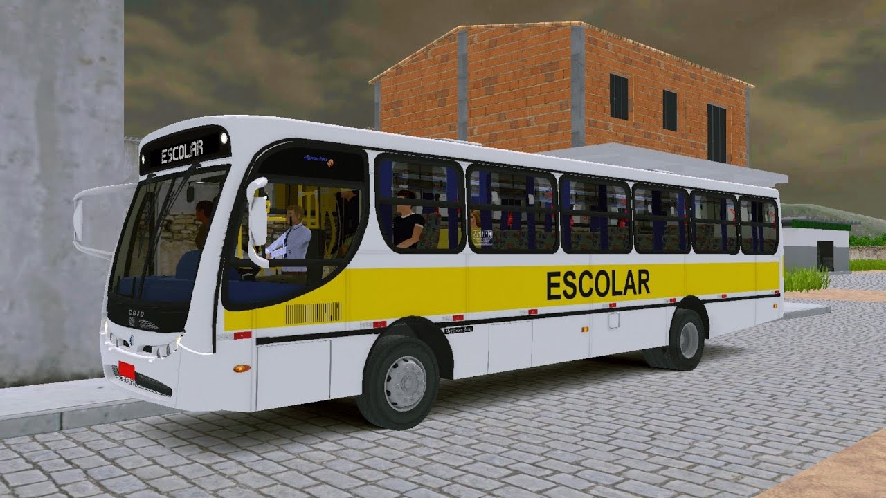 (PBS2) LINHA ESCOLAR CURTA COM DESTINO UM PEQUENO DISTRITO! CAIO APACHE VIP I INTERCITY!