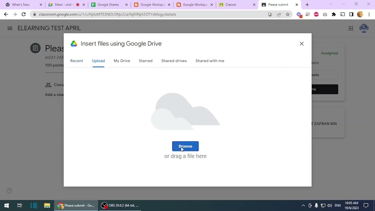 Check Microsoft Word File for Originality in Classroom Assignment (Google Classroom for Students)