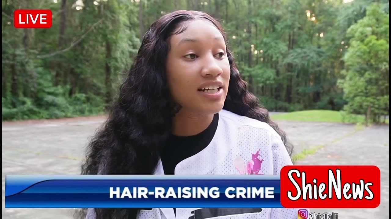 Woman on Live news wearing the wig that R0bber stole | ShieNews