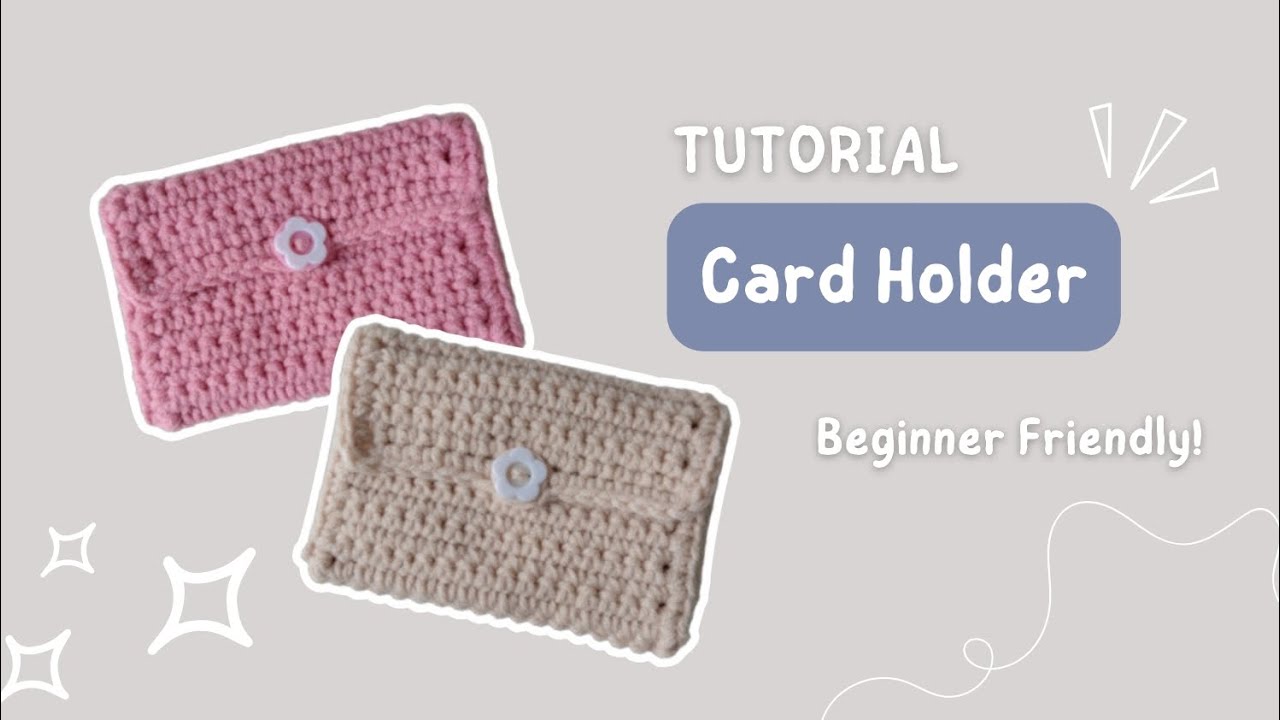 CARD HOLDER CROCHET | DOMPET RAJUT UNTUK PEMULA | Kyomicraft