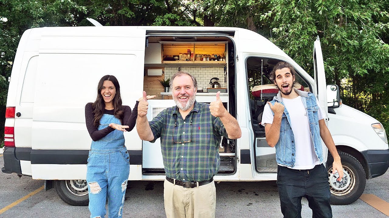 VAN TOUR | solo 65 year old moves into DIY sprinter van conversion