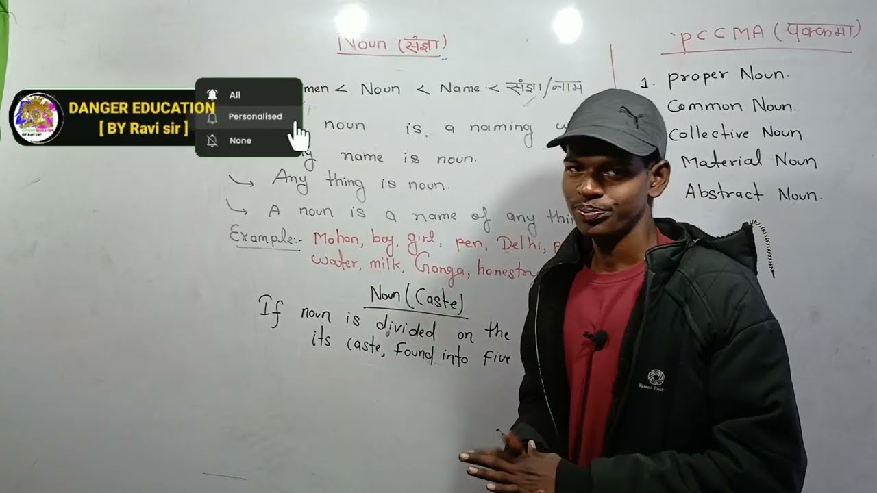 Noun | Parts Of Speech | Noun  English Grammar | Hindi/Definition/Clause/Phrase/Types/Kinds/Case🔥
