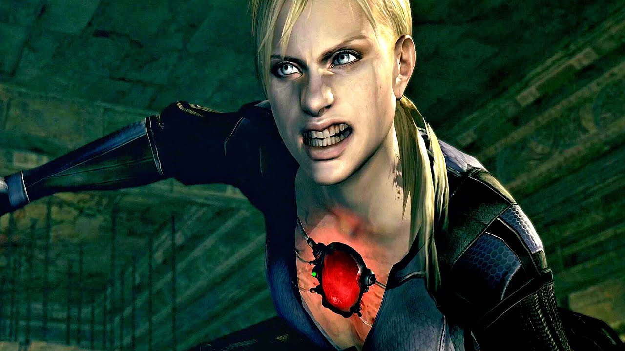 EVIL Jill Valentine VS Chris Redfield Fight Scene (Resident Evil 5 PS5)