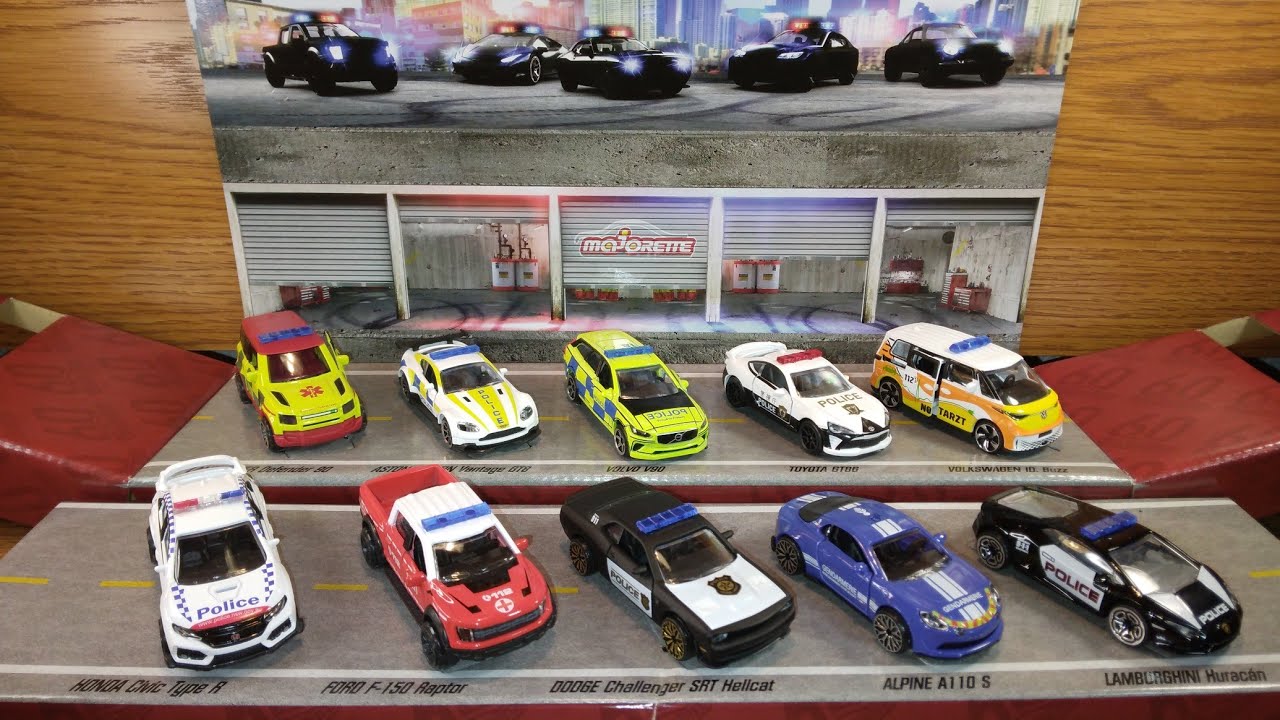Addition Edition Majorette Global Emergency Vehicles. EMS, Fire & Police. 1:64 scale diecast.