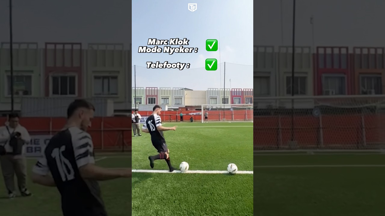 Ditantang Marc Klok Crossbar Challenge! #telefooty #marcklok #crossbarchallenge