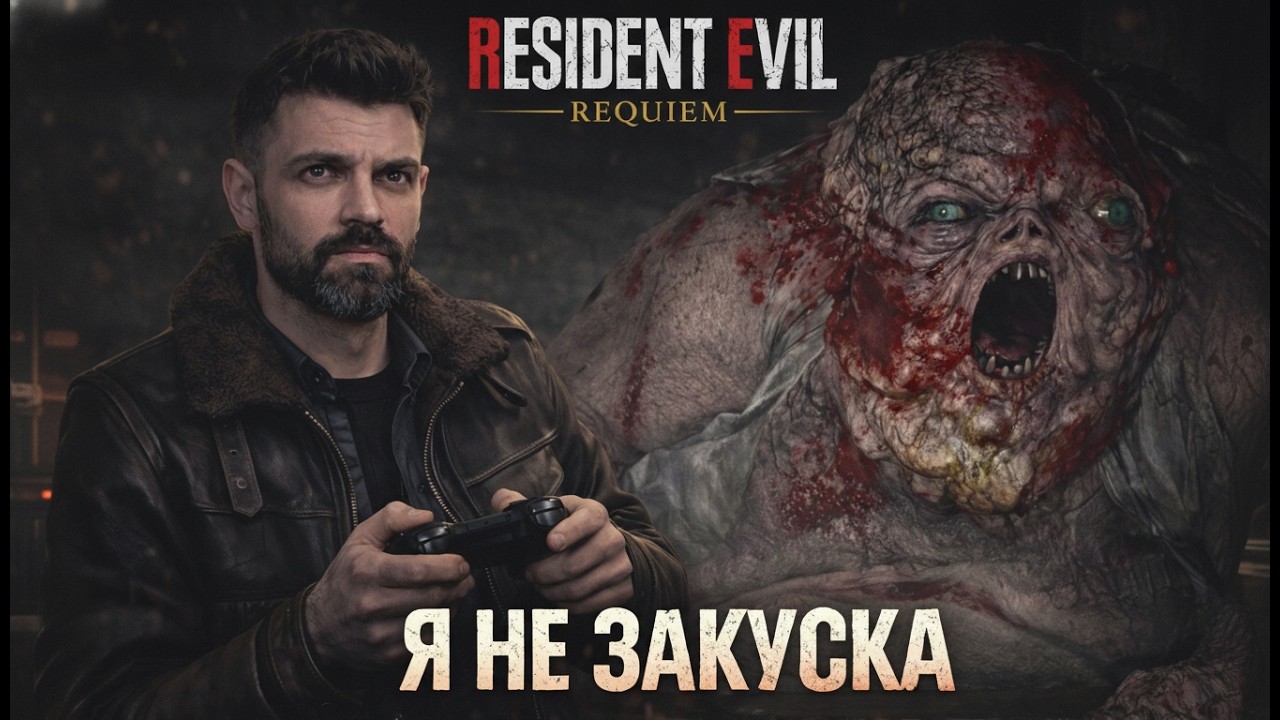 БОЙ С ТОЛСТЯКОМ И КАМБЭК ЛЕОНА! 💀 Саша затащил в Resident Evil Requiem (3)