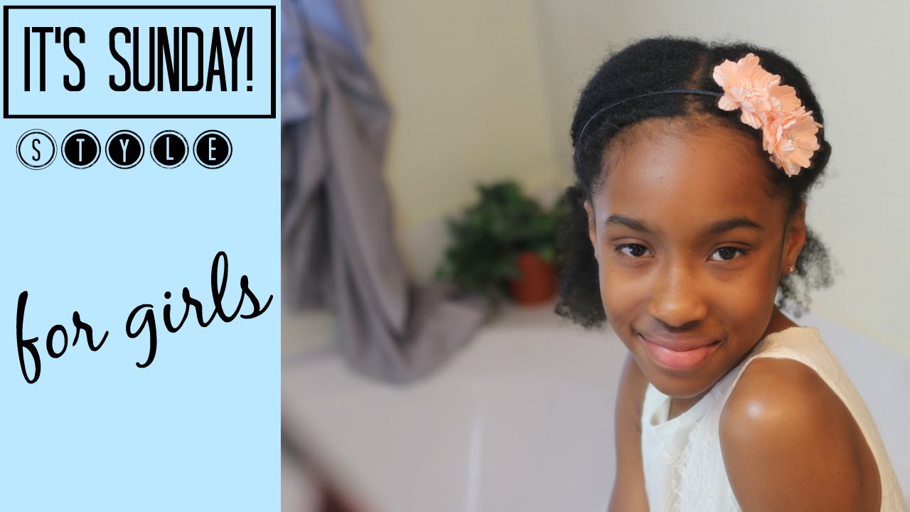 Easy Flat Twisted Low Puff Style for Girls