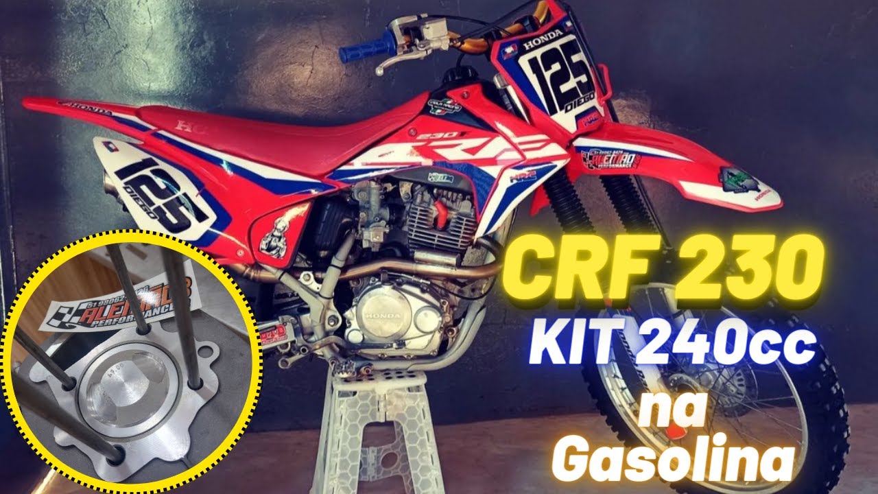 CRF 230 - KIT BÁSICO 240cc - RESULTADO ÍNCRIVEL COM PREPARAÇÃO SIMPLES - PROJETOS ALEMÃO PERFORMANCE