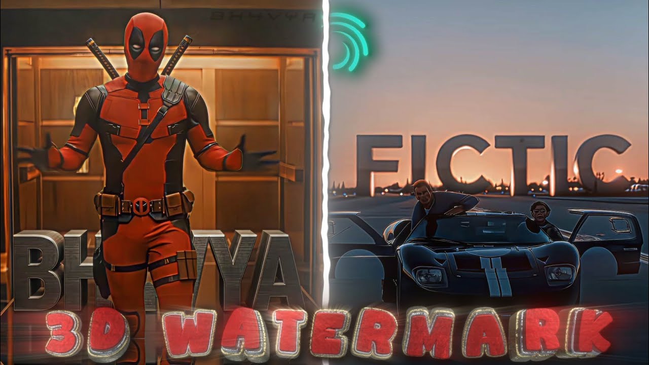 3D Watermark Like Fictic Editz On Alight Motion