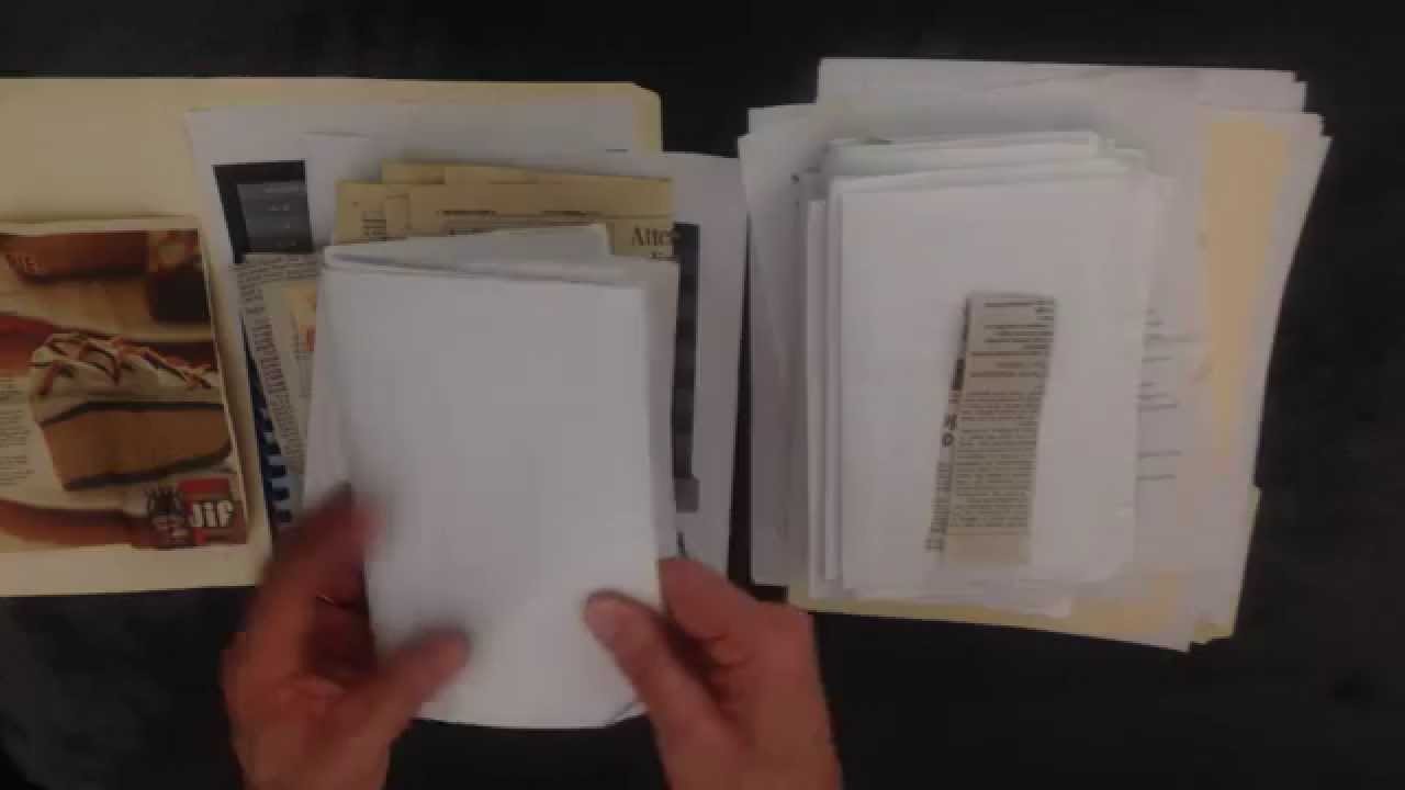 ASMR Paper Sorting