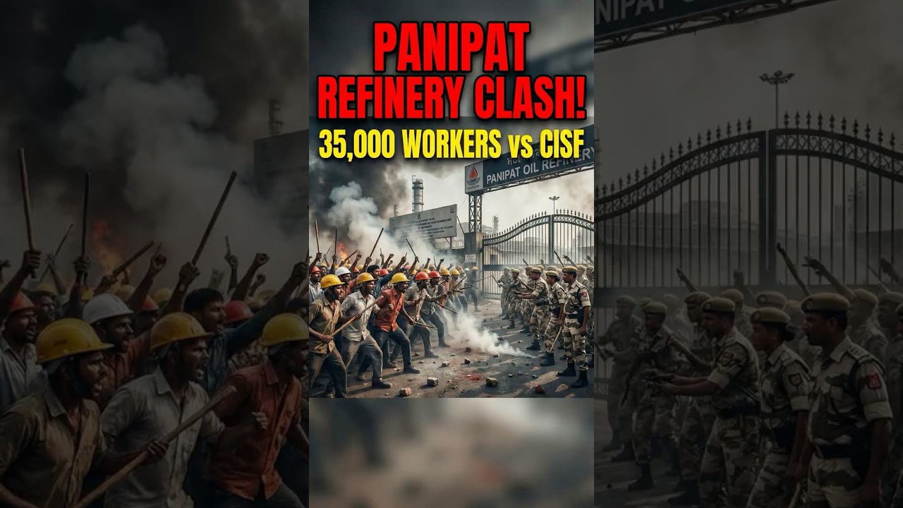 Panipat Refinery Clash: 35,000 Workers vs CISF 🚨
