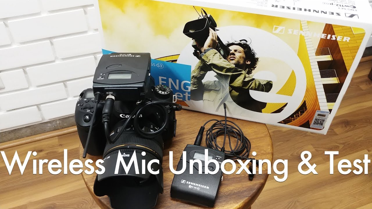 Sennheiser EW112p G3 Wireless Microphone Unboxing & Indoor & Outdoor Test