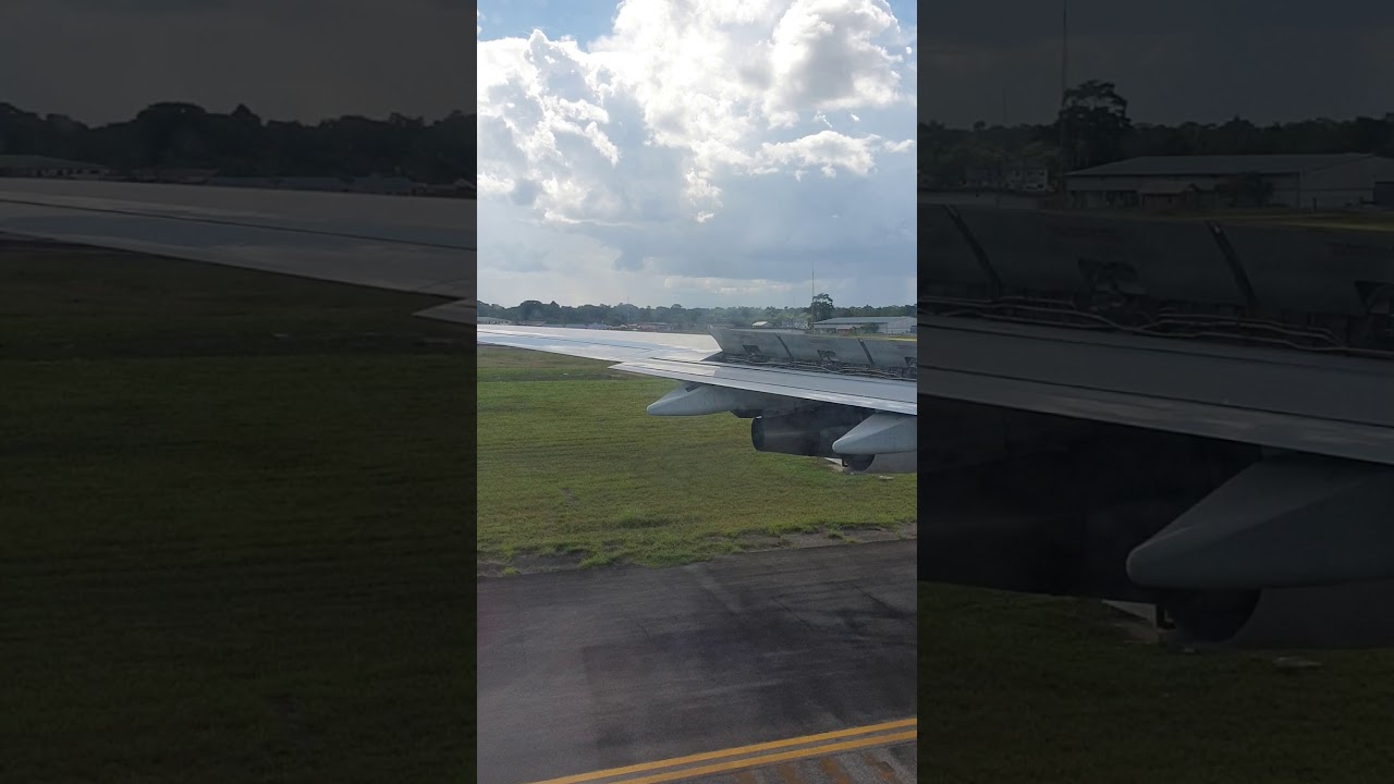 Landing at Johan Adolf Pengel International Airport, Paramaribo, Suriname (KLM, August 2019)