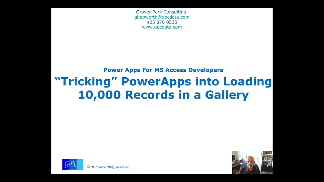 PowerApps 4 Access Devs - Load 10,000 Records
