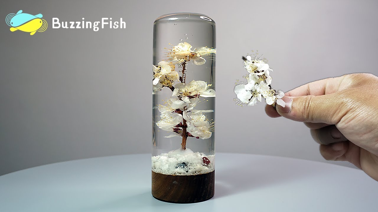 Сделайте пресс-папье из смолы с сушеными цветами / Resin ART 🌼