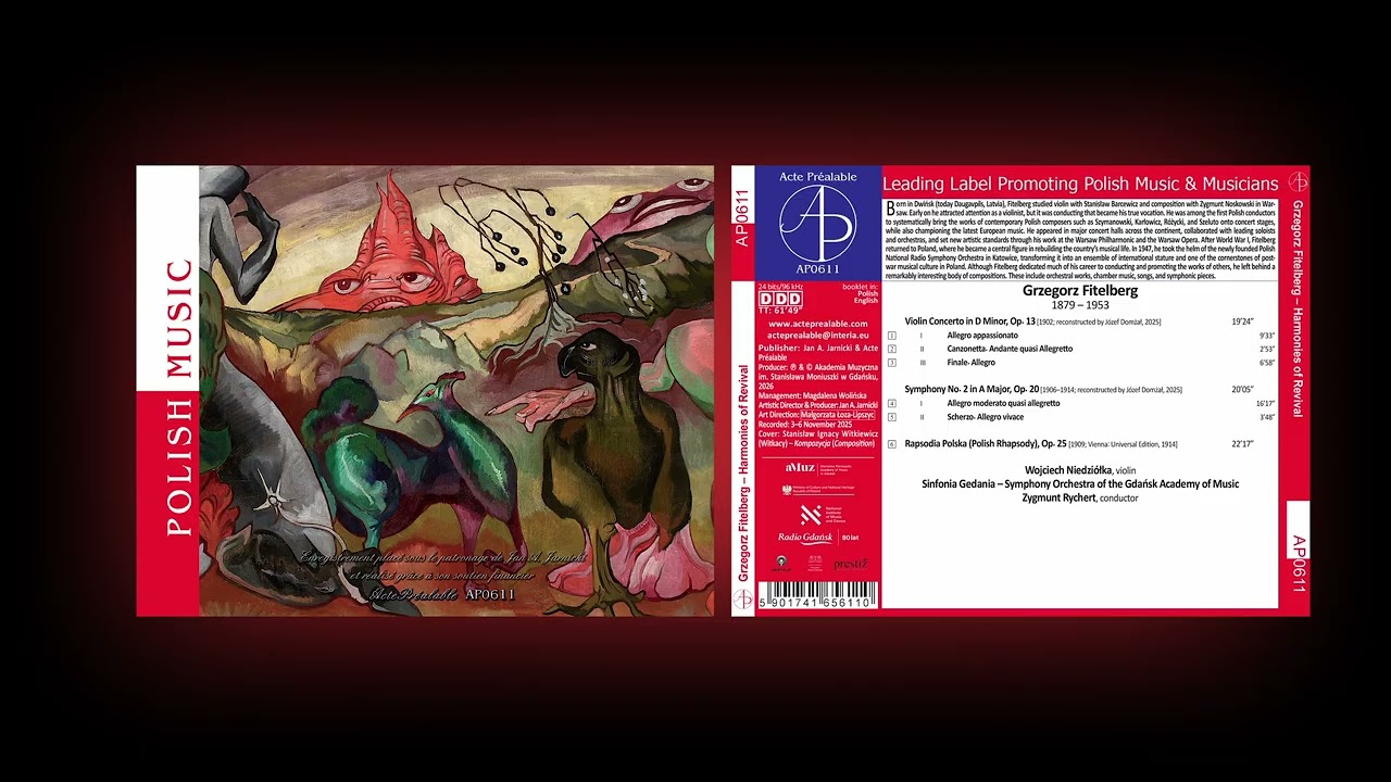 Grzegorz Fitelberg - Violin Concerto in D Minor, Op. 13, Allegro appassionato