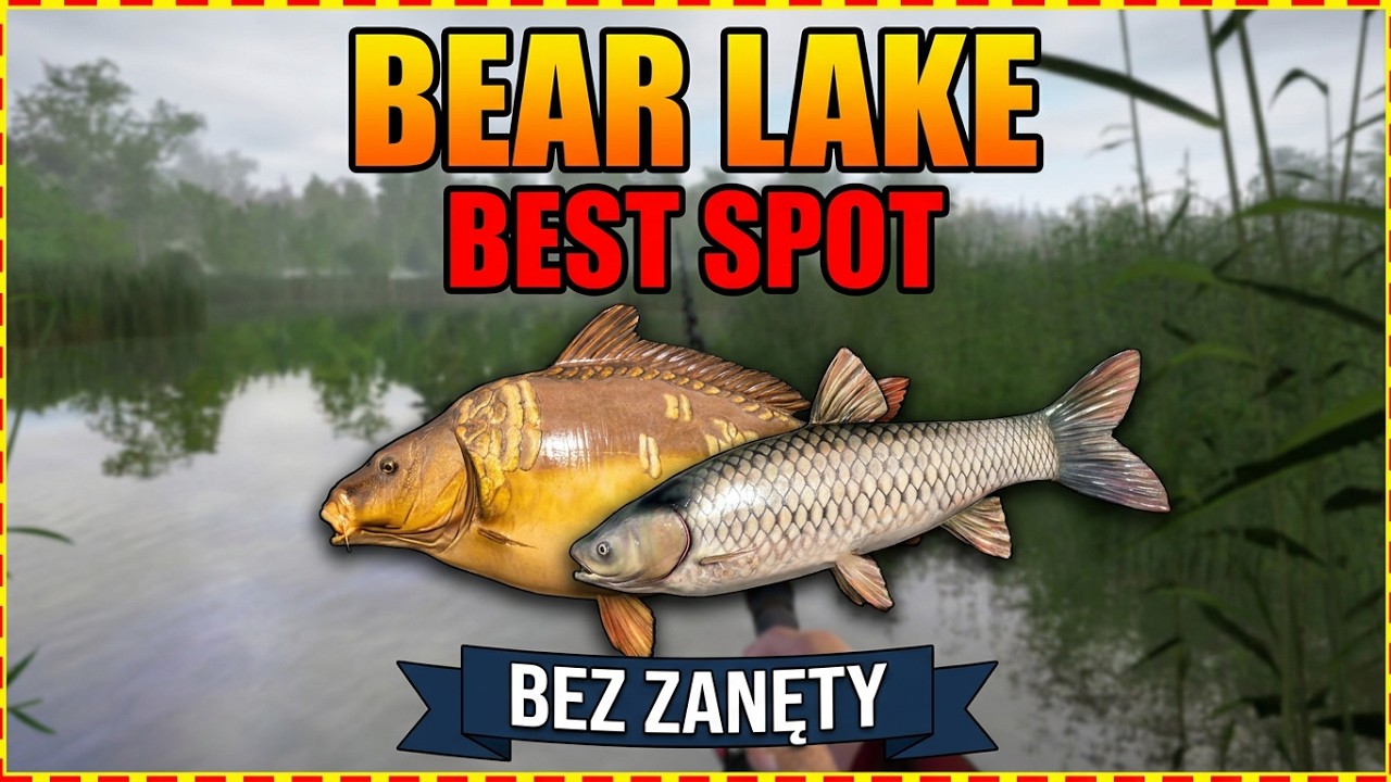 RF4 : Bardzo aktywny spot Karpie i Amury Bear lake i to bez zanęty