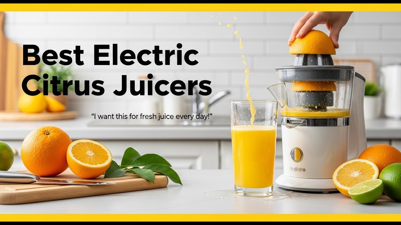 TOP 5 Best Electric Citrus Juicers 2026 | Electric Citrus Juicers That Make Fresh Juice Instantly