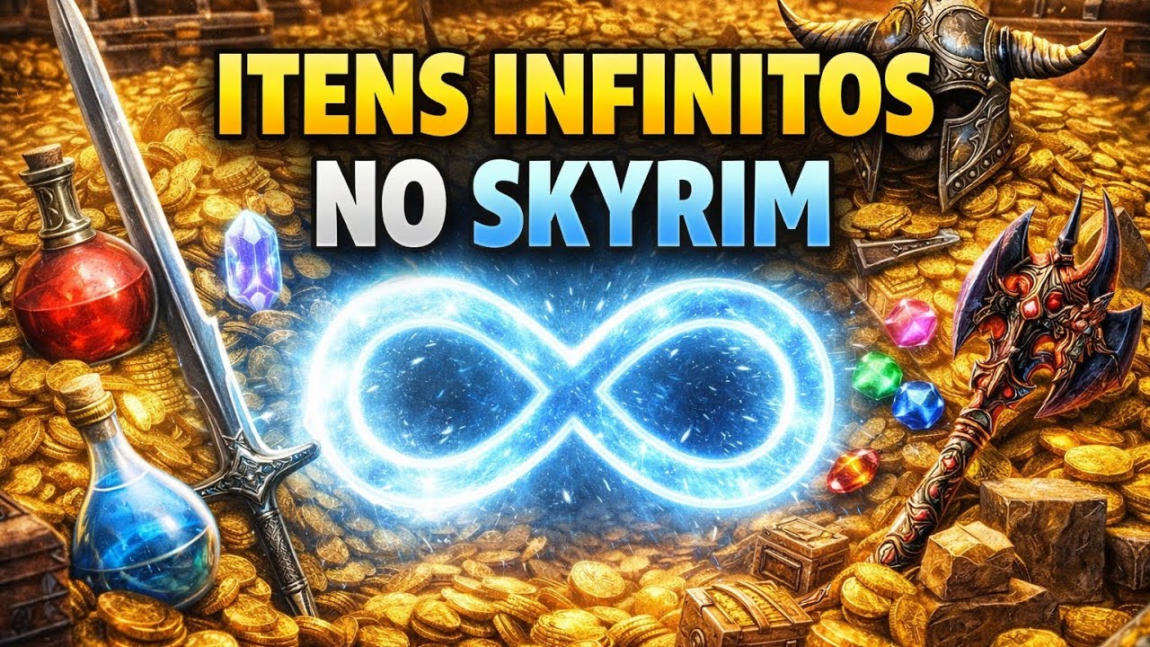 ITENS INFINITOS NO SKYRIM 😱 O MÉTODO QUE QUEBRA O JOGO!