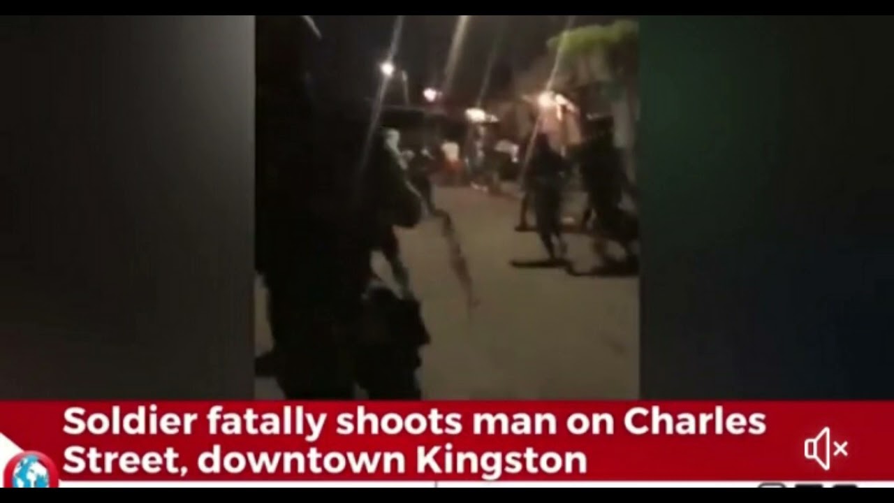 road block downtown after jdf soldier shot and kill man