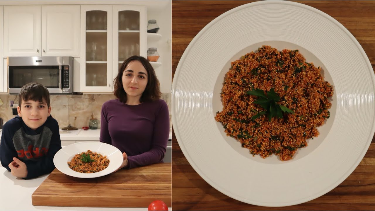 Lilyth & Arqa Make Tabbouleh - Arqa's Favorite Salad - Heghineh Cooking Show