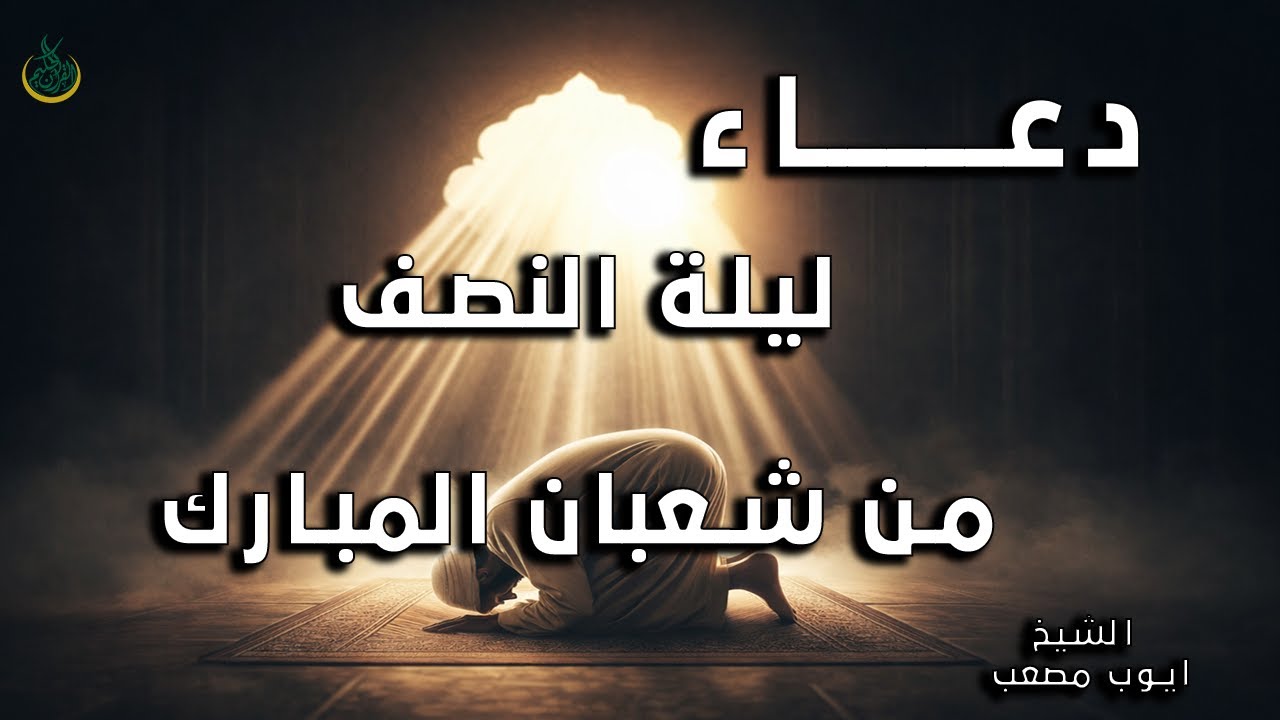 دعاء ليلة النصف من شعبان  أجمل دعاء مستجاب بإذن الله  إستمع بنية الإستجابة | القارئ أيوب مصعب