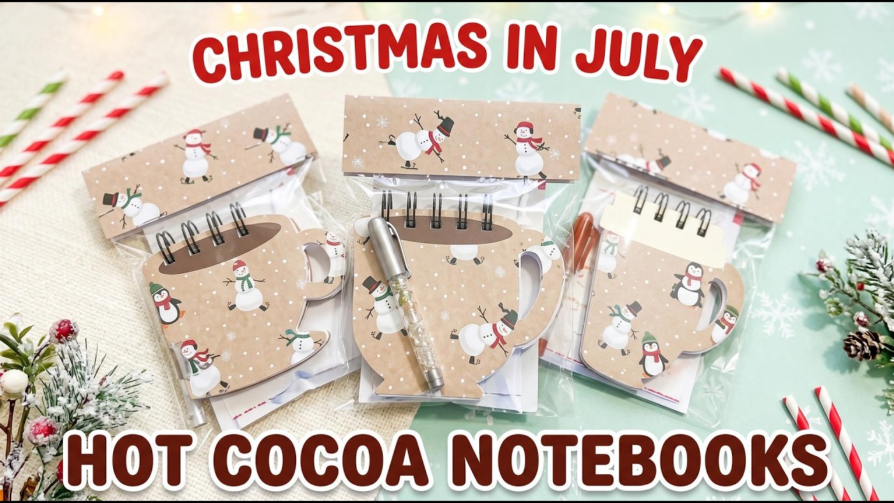 DIY Hot Cocoa Notebooks! ☕ Cricut Maker & We R Makers Cinch Project