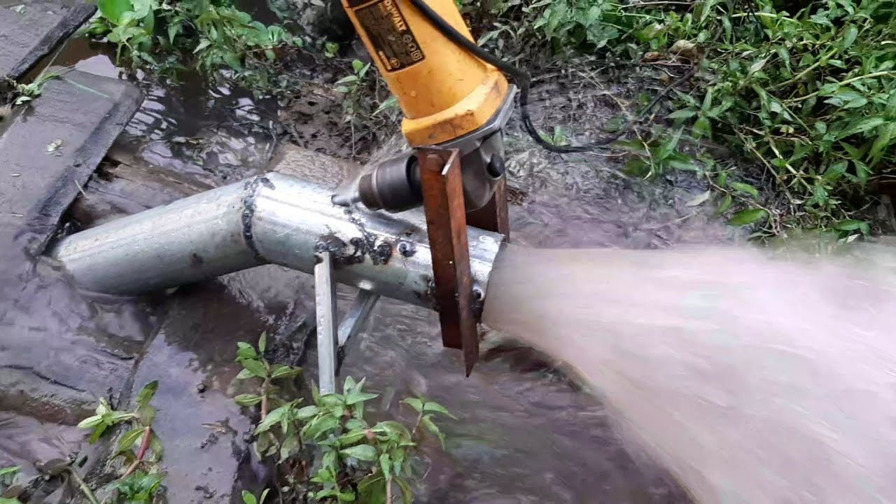 how to make water pump grinding machine/ Chế  máy  bơm nước  từ mái mài