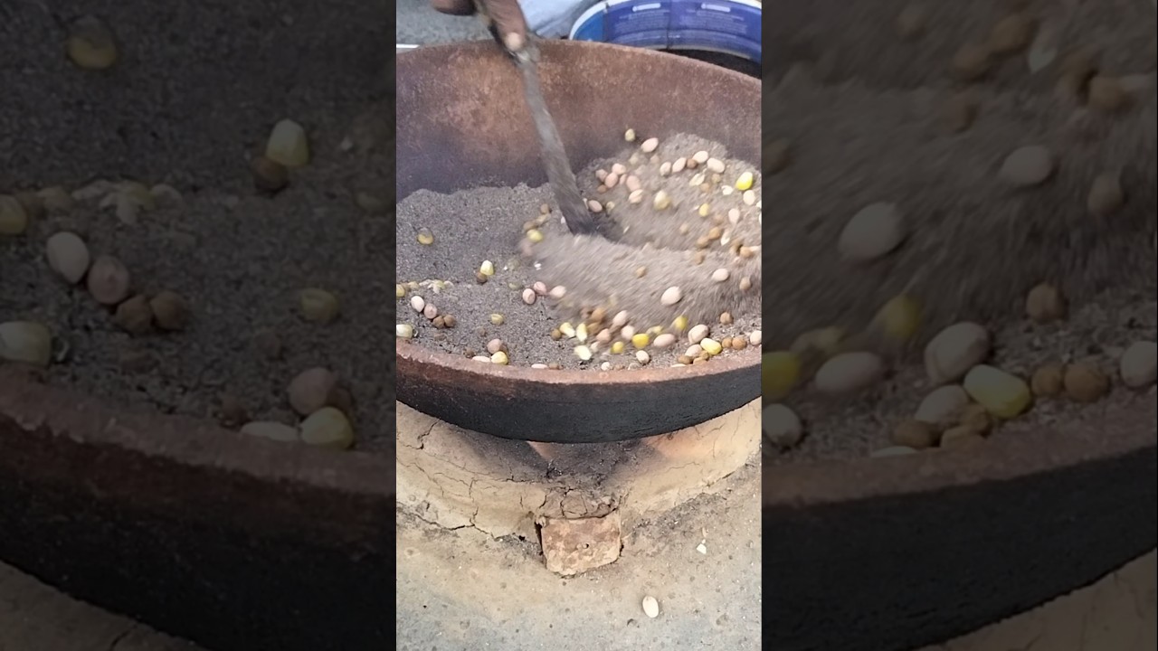 roasting multi grain in salt video. 