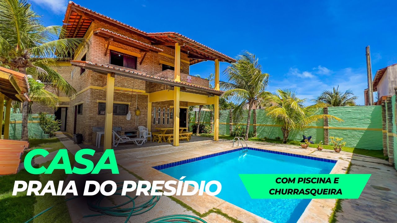 Casa com Piscina na Praia do PRESÍDIO no Iguape em Aquiraz Ceará | FlavioCastroImoveis
