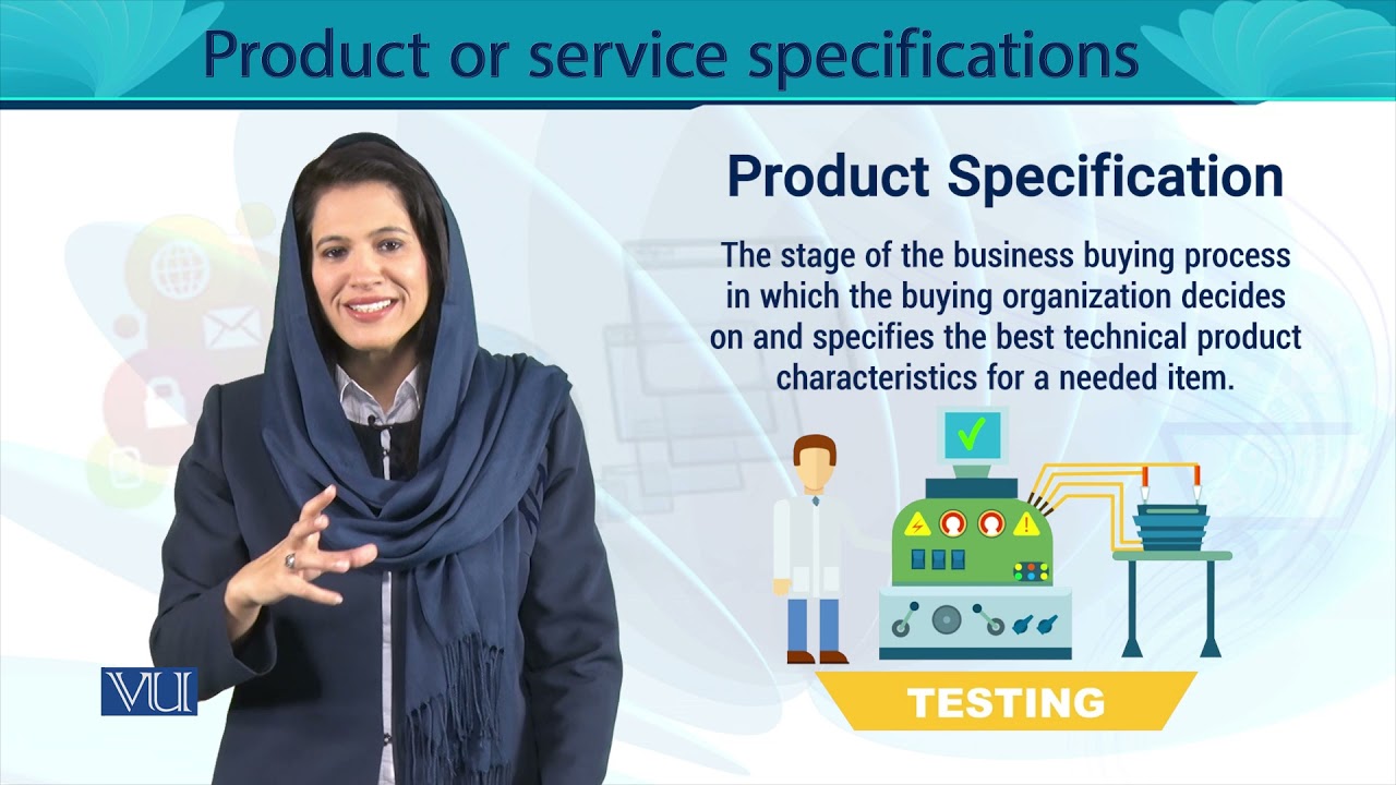 Product or Service Specifications | Entrepreneurship | MGT602_Topic134