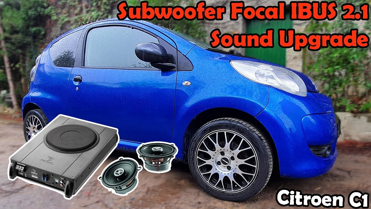 INSTALLER UN CAISSON DE BASSES Focal Ibus 2.1 dans Citroen C1 & Peugeot 107 108 & Toyota Aygo