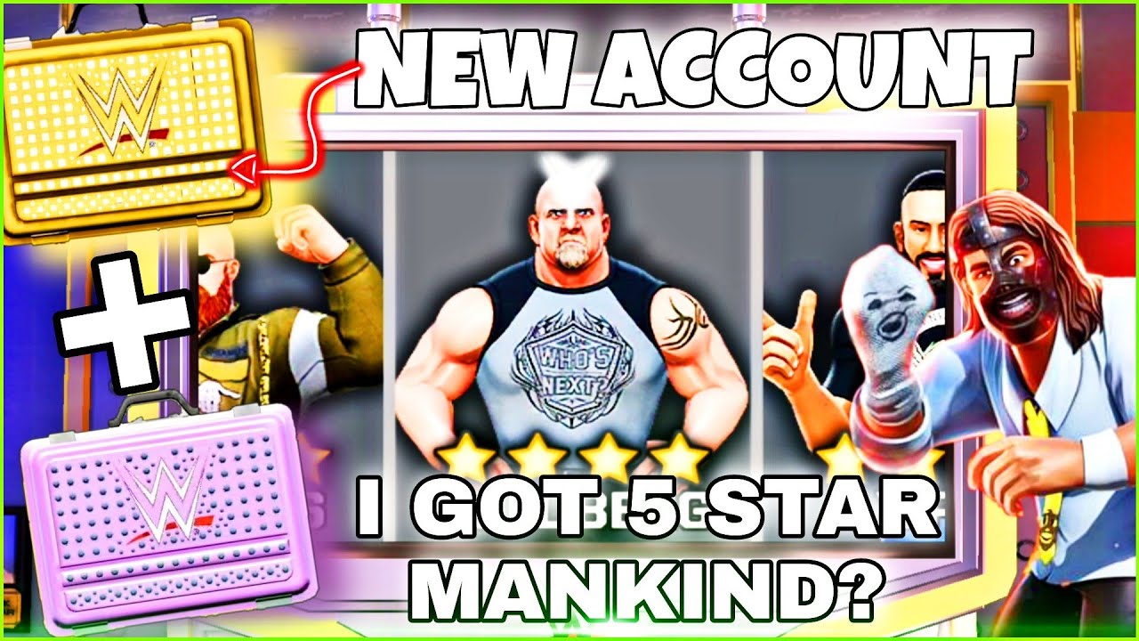 MY FIRST 4 STAR LOOTCASE OPENING - GETTING 5 STAR MANKIND? | WWE MAYHEM