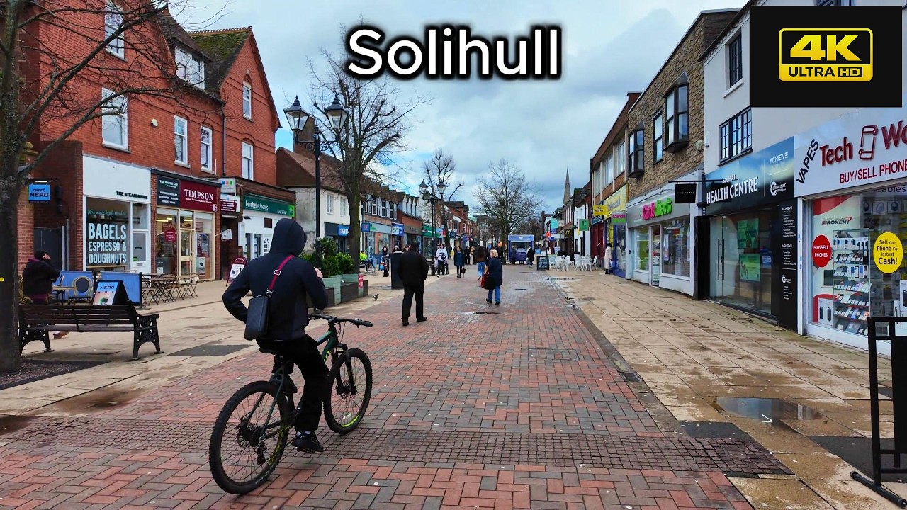 Solihull Town Centre Walk Tour 🇬🇧 | Clean & Modern UK City Walk 4K