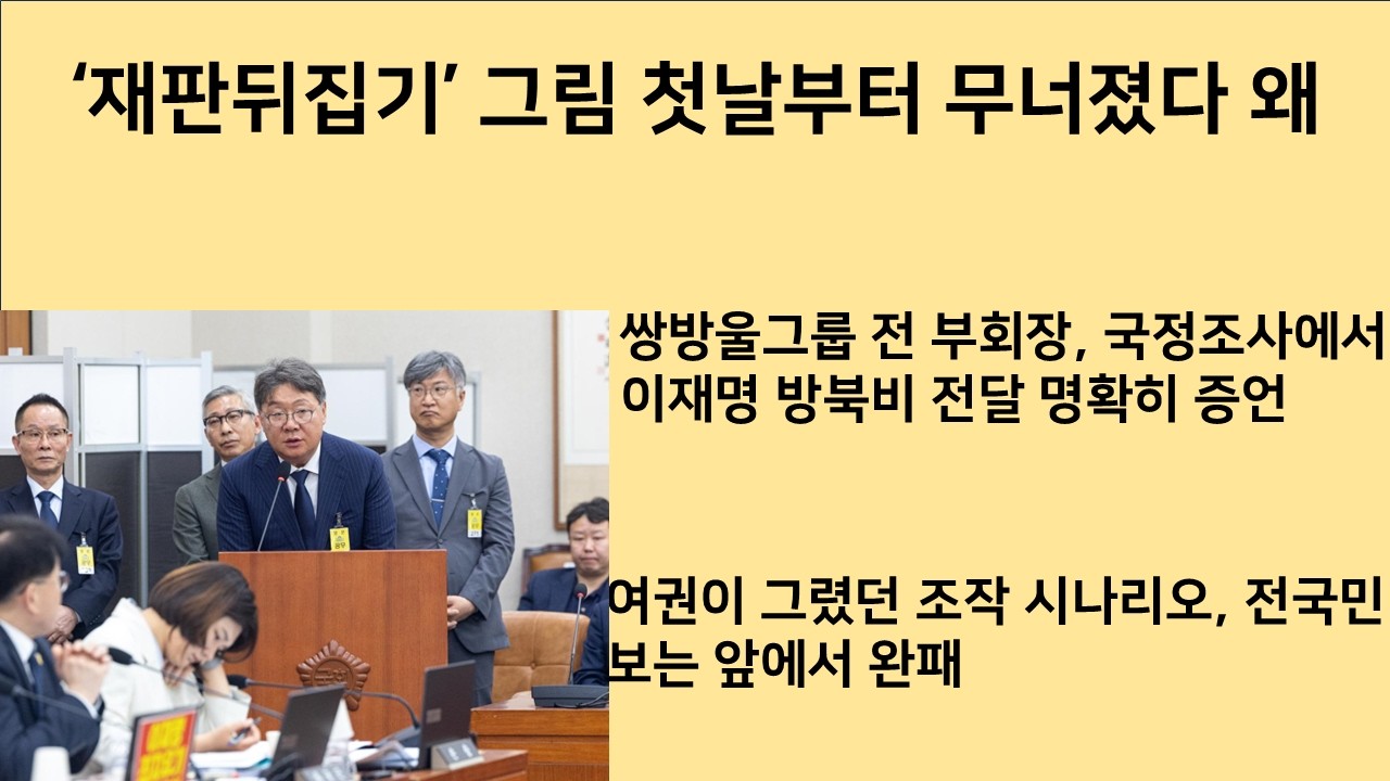 [최병묵의 팩트] 민주당 '대북송금 조작' 그림 첫날 무너졌다 왜