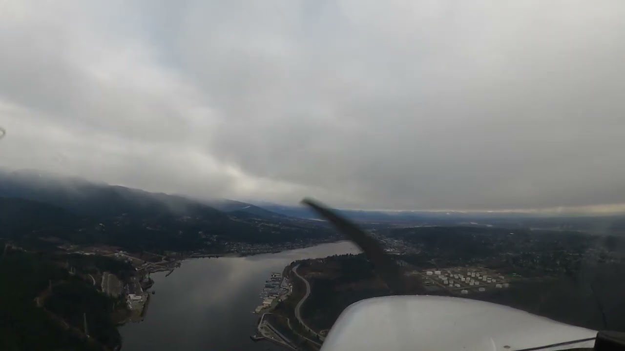 Fly over to Chilliwack on a cloudy wintery day!