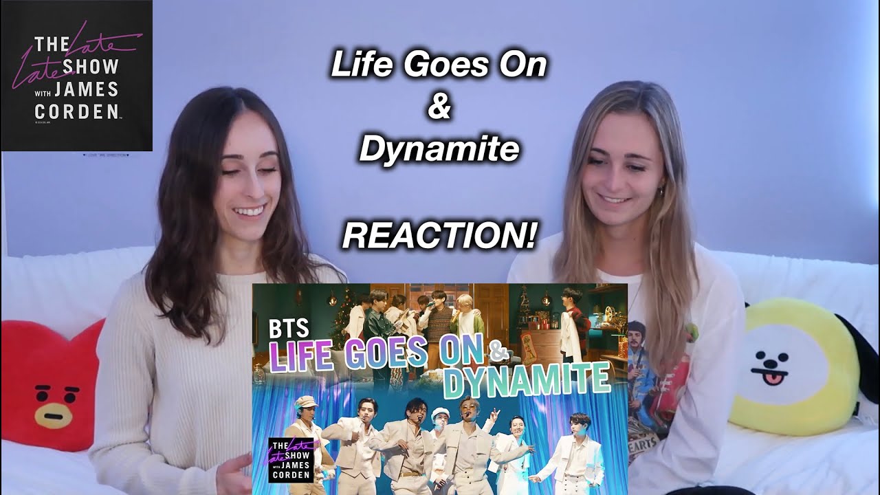 BTS: 'Life Goes On' & 'Dynamite' REACTION! @TheLateLateShow