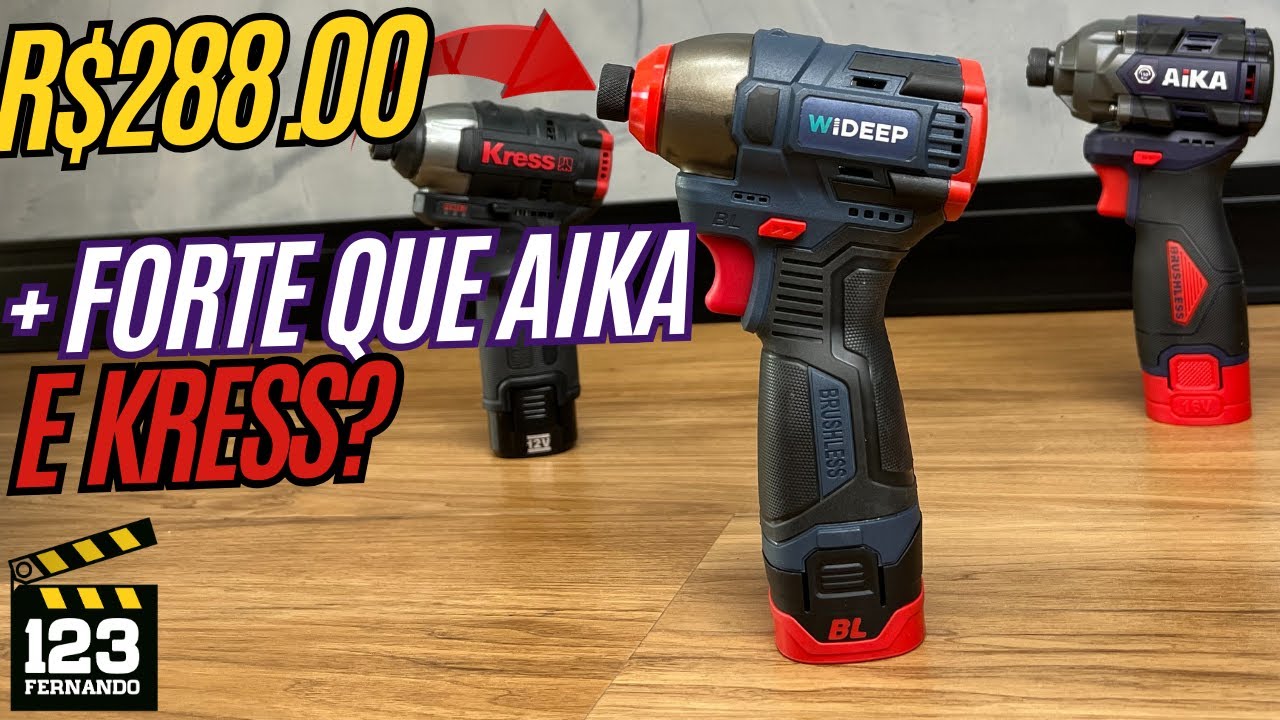 WIDEEP 16V 200Nm de TORQUE! A NOVA PARAFUSADEIRA DE IMPACTO QUERIDINHA?