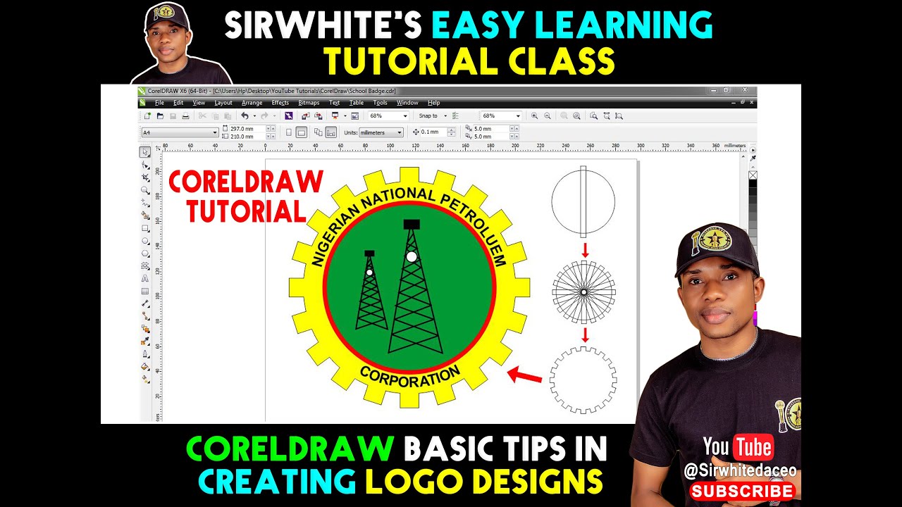 CorelDraw Tutorial: Creating an NNPC logo - easy tricks || #coreldraw #NNPC
