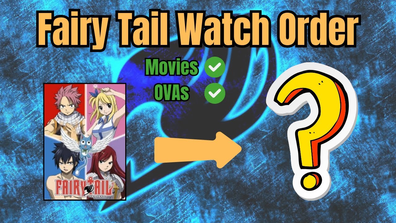 How To Watch Fairy Tail In Order (Movies & OVAs + Fillers Included)
