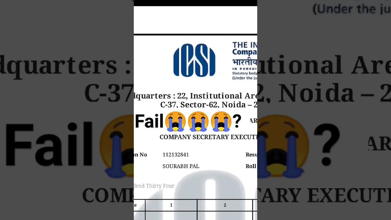 cseet results fail.. 😭😭😭? //#cseet #result #cs