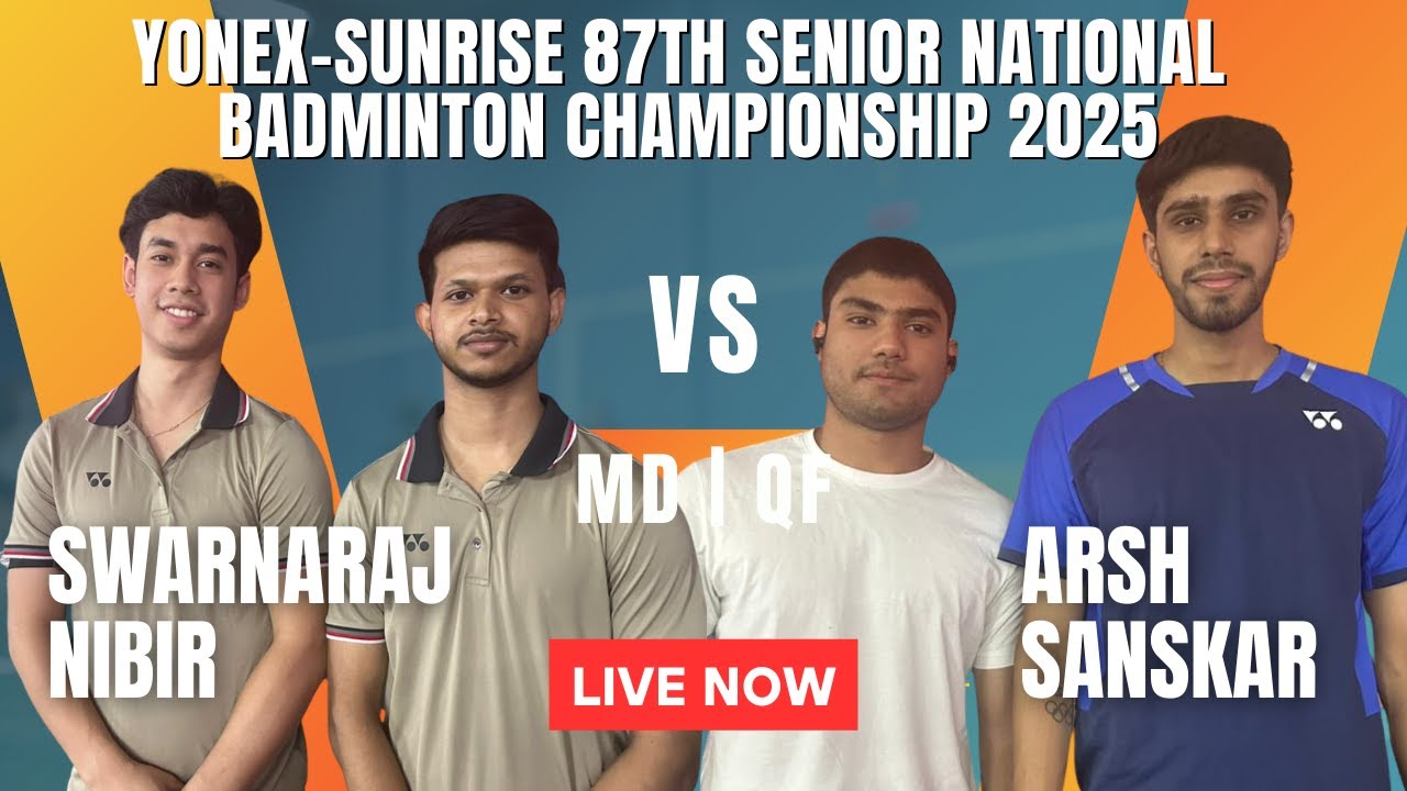 MD | QF | Swarnaraj BORA/Nibir Ranjan CHOUDHURY VS Arsh MOHAMMAD[6]/Sanskar SARASWAT  