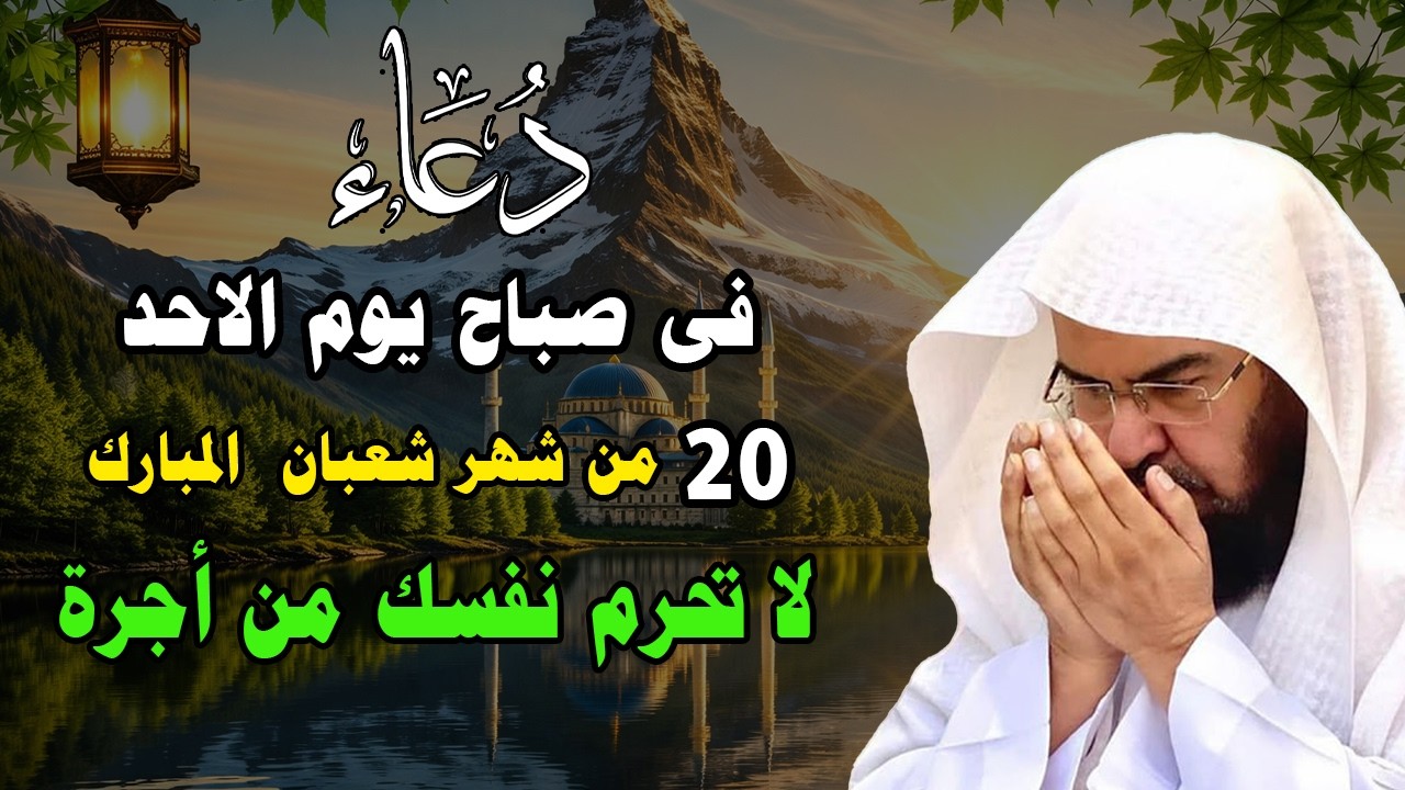 دعاء في يوم الاربعاء المستجاب دعاء يوم 16 من شهر شعبان للرزق والشفاء العاجل وقضاء الحوائج 🤲(4k)