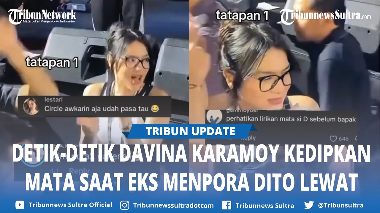 Detik Detik Davina Karamoy Kedipkan Mata Saat Eks Menpora Dito Lewat, Kabar Selingkuh Makin Mencuat