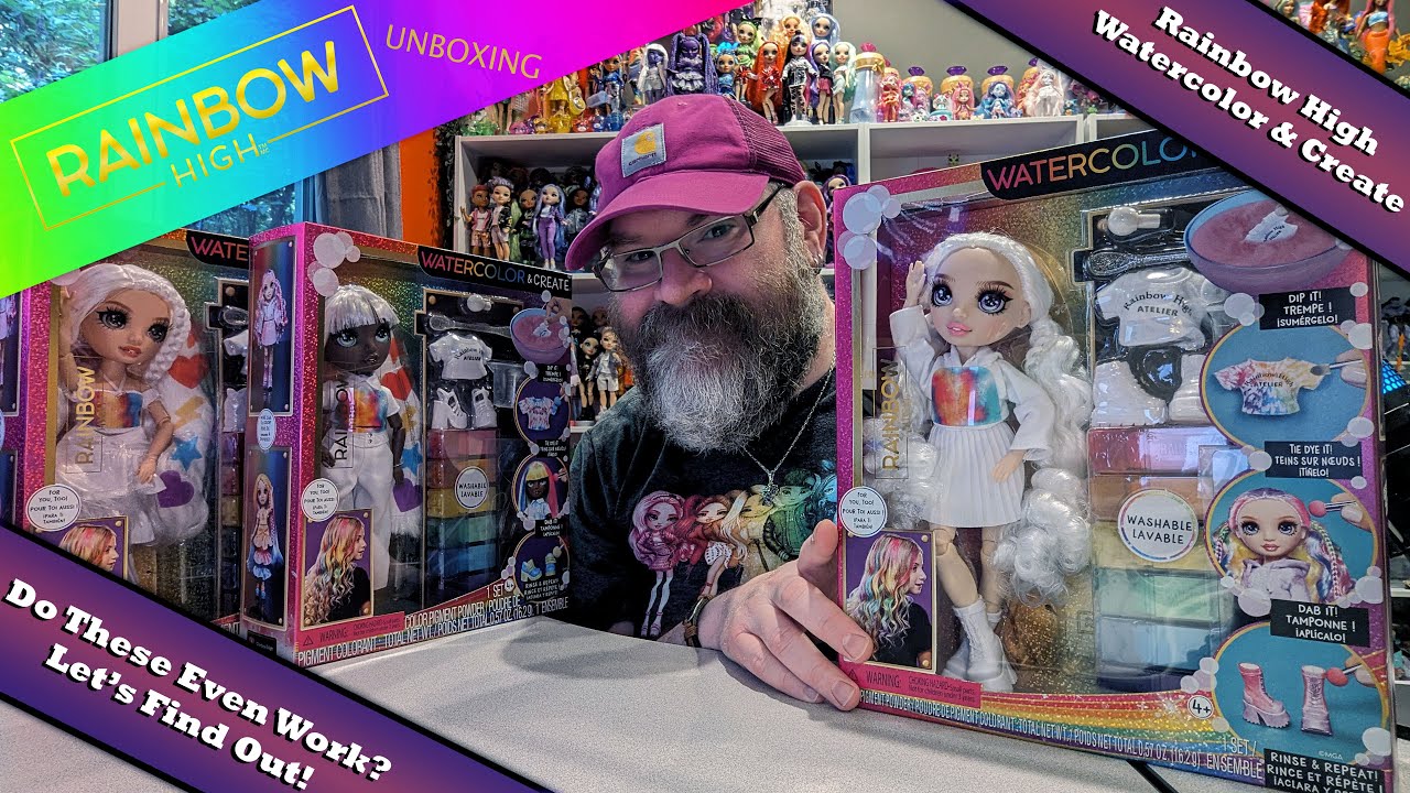 Rainbow High Watercolor & Create Complete Series Unboxing & Review - Do These Even Work?