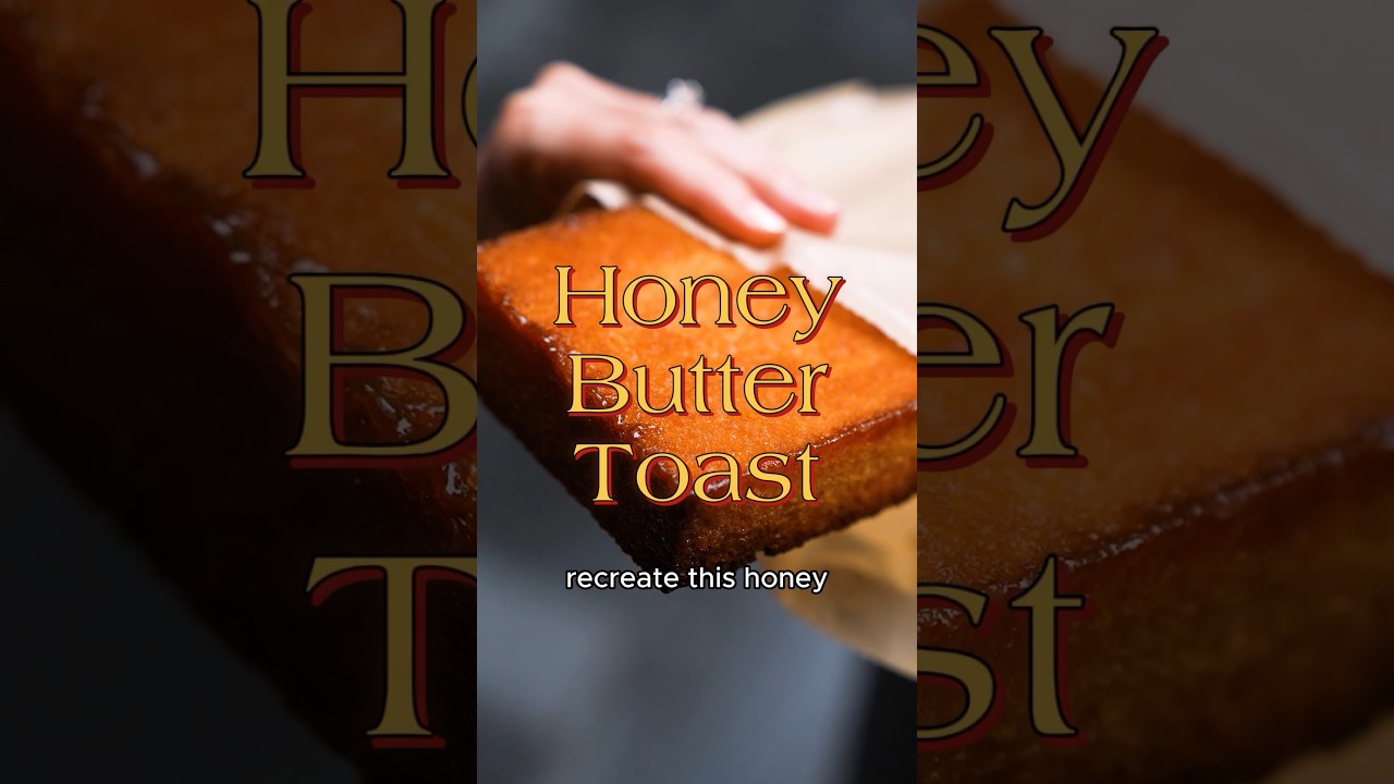 Viral Honey butter toast, only 4 ingredients! 🍯🍞